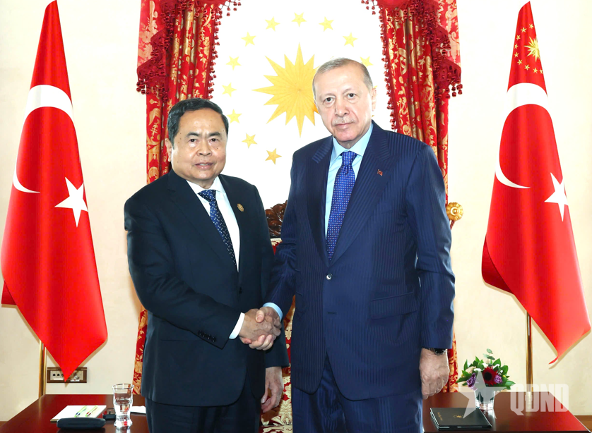 Chủ tịch Quốc hội Trần Thanh Mẫn hội kiến Tổng thống Thổ Nhĩ Kỳ Recep Tayyip Erdogan